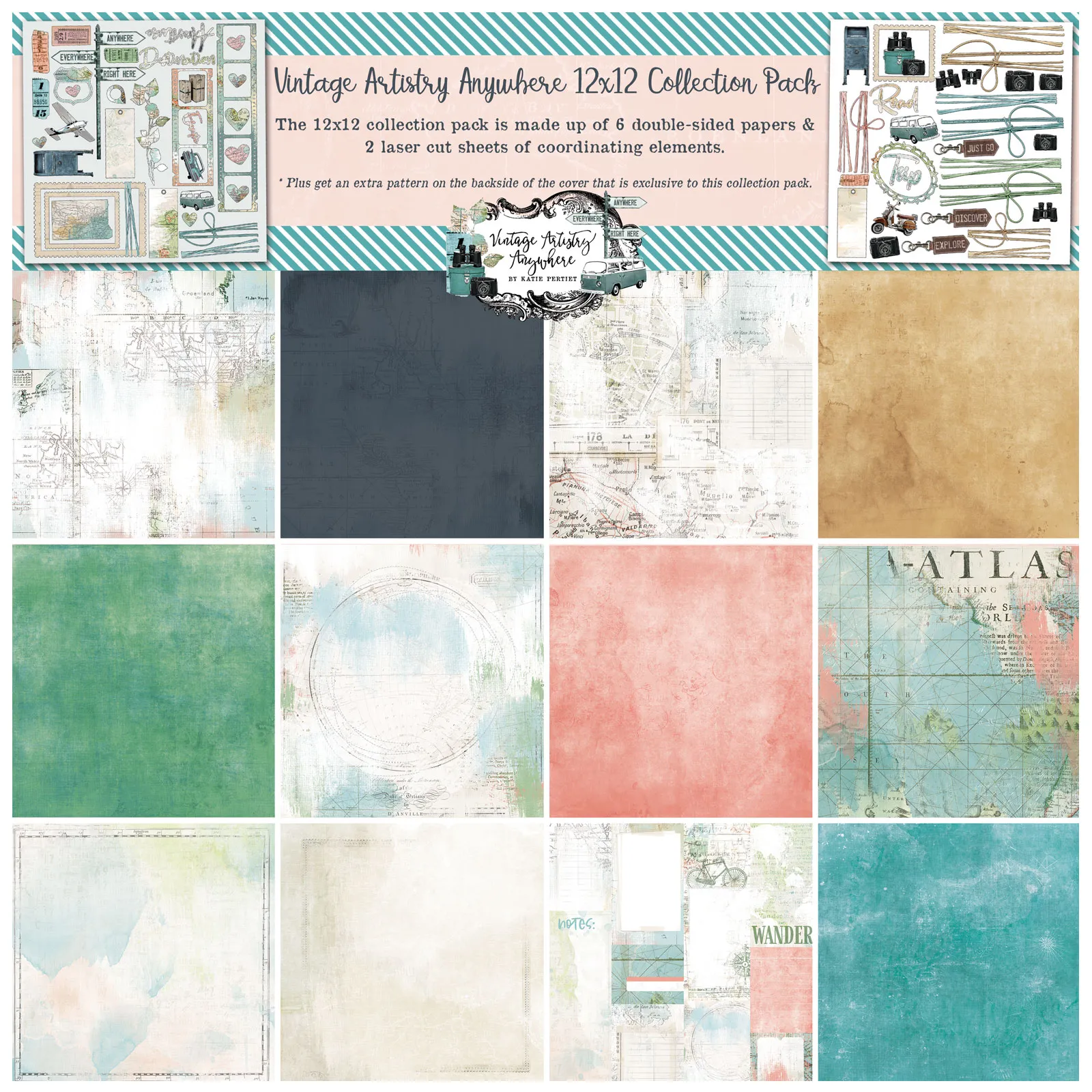 Vintage Artistry Anywhere 12x12 Collection Pack