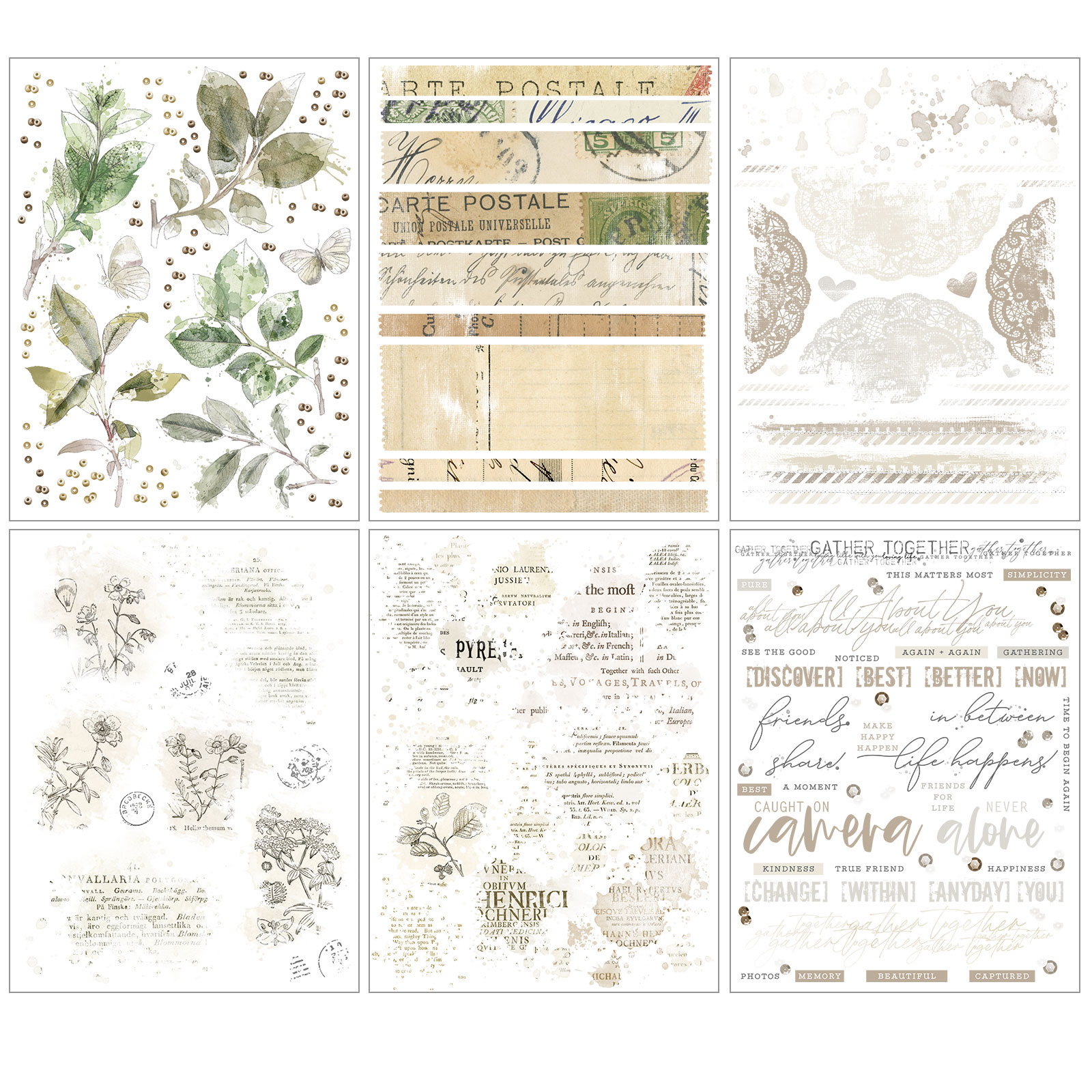 Vintage Artistry Essentials Rub-On Transfers