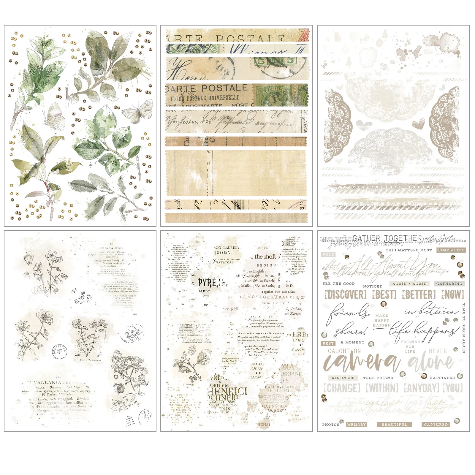 Vintage Artistry Essentials Rub-On Transfers