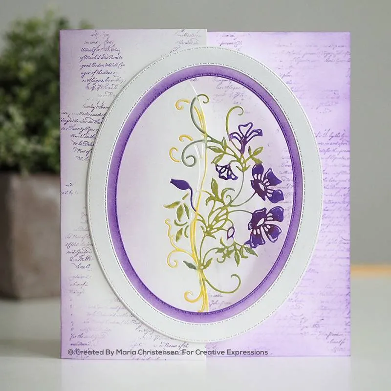 Climbing Clematis Craft Die Creative Expressions Paper Cuts Edger