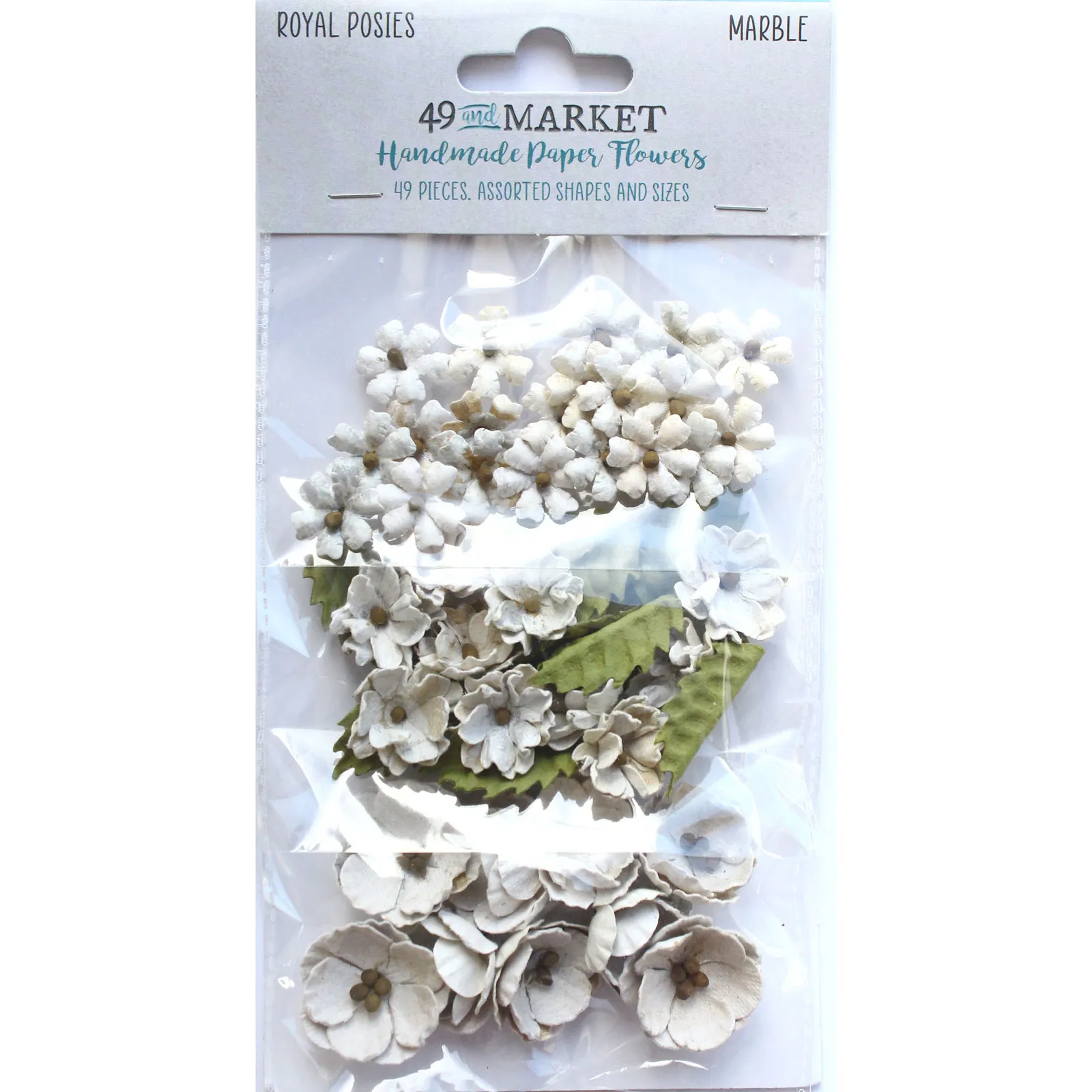 Marble Royal Posies, 49 pieces