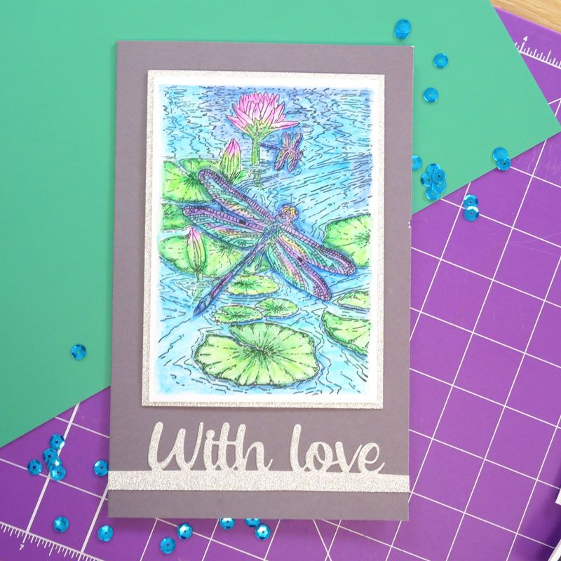 Dancing Dragonfly A6 Stamp Set For the Love of Stamps
