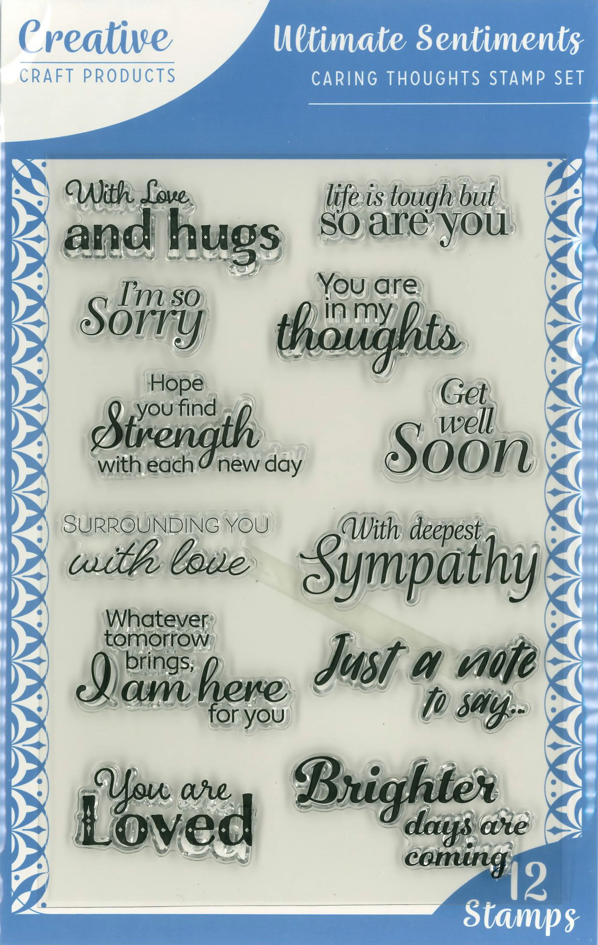 Creative A5 Stamp Set Ultimate Sentiments Caring Thoughts