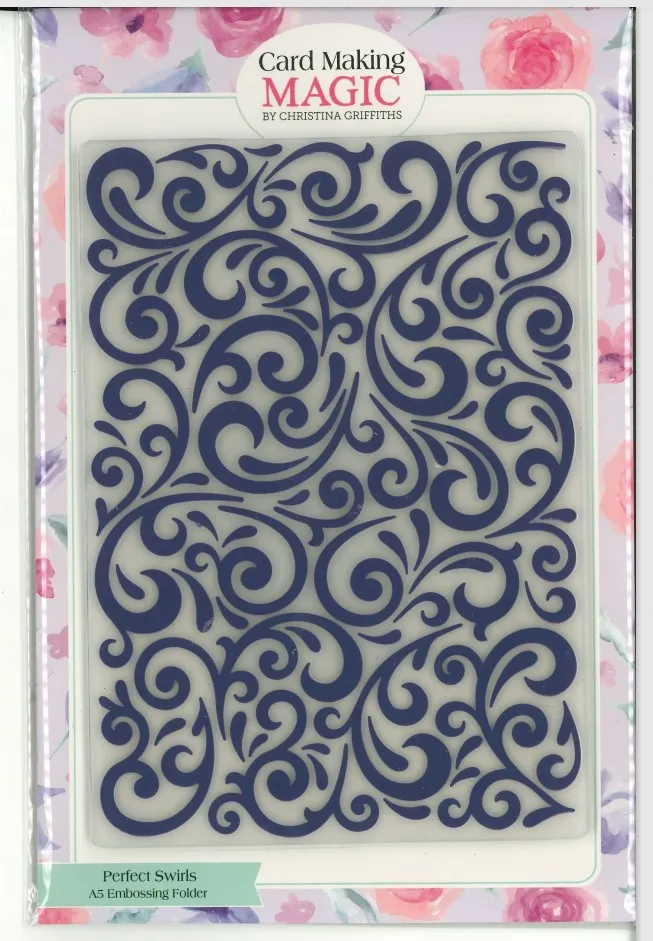 Perfect Swirls Super Slimline Boxes A5 Embossing Folder by Card Making Magic