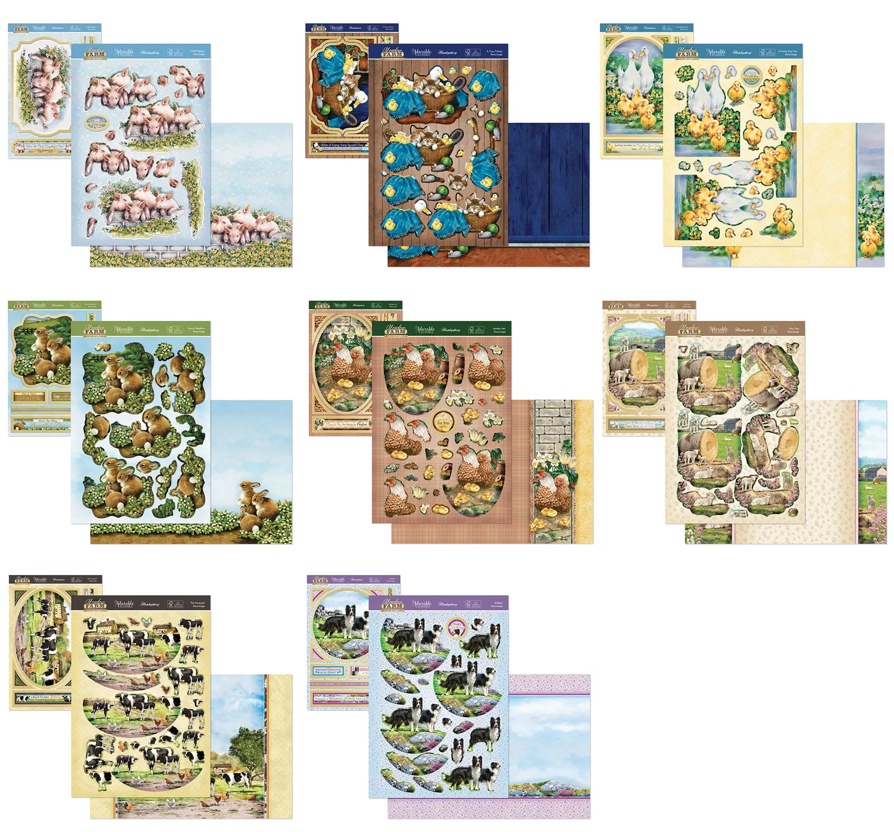 Meadow Farm Designer Deco-Large Collection, Paper Wishes Exclusive