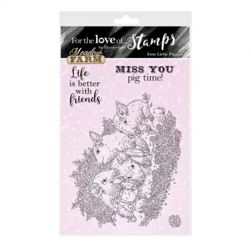 Four Little Piggies A6 Stamp Set - For the Love of Stamps