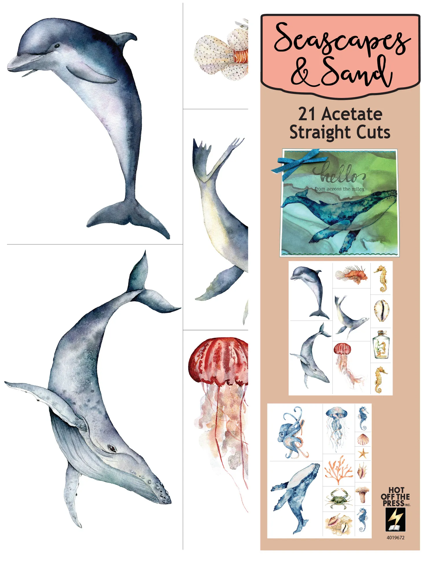 Seascapes and Sand, 21 Acetate Straight Cuts