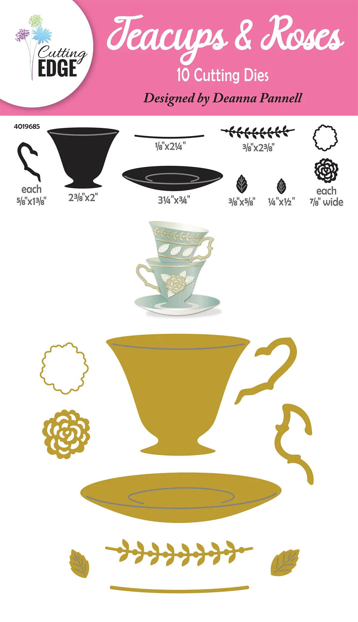 Teacups & Roses Cutting Dies