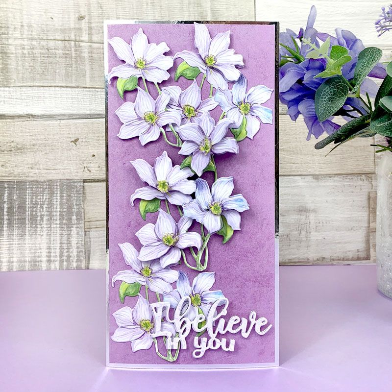 Clematis Floral Favourites Snippables Moonstone Dies