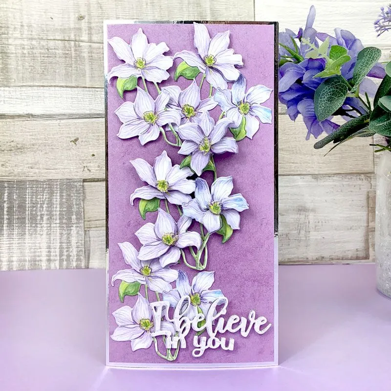 Clematis Floral Favourites Snippables Moonstone Dies