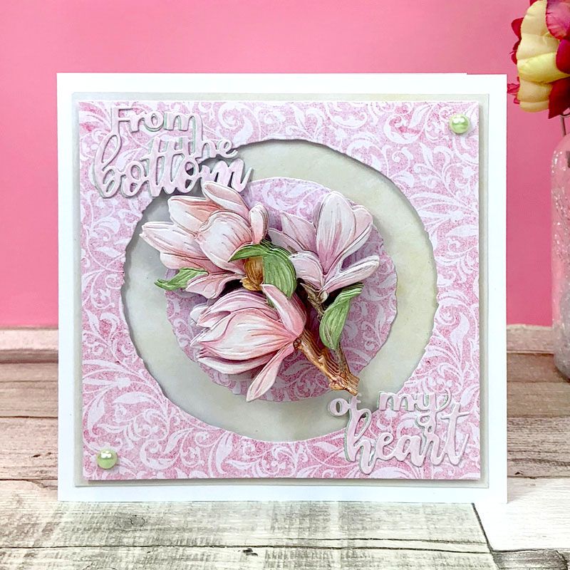 Magnolia Floral Favourites Snippables Moonstone Dies