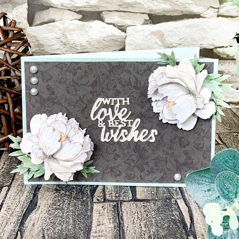 Peony Floral Favourites Snippables Moonstone Dies