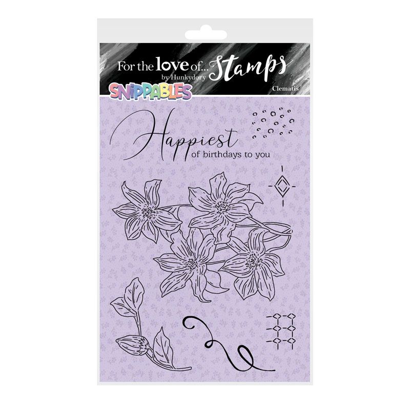 Clematis Floral Favourites Snippables For the Love of Stamps