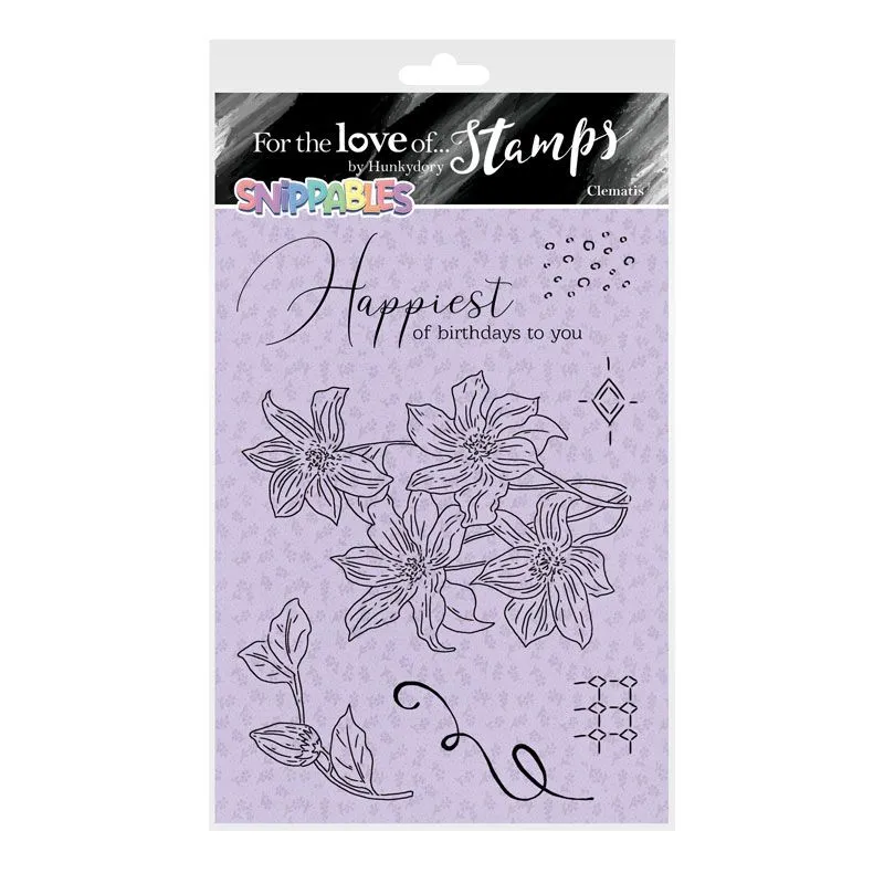 Clematis Floral Favourites Snippables For the Love of Stamps