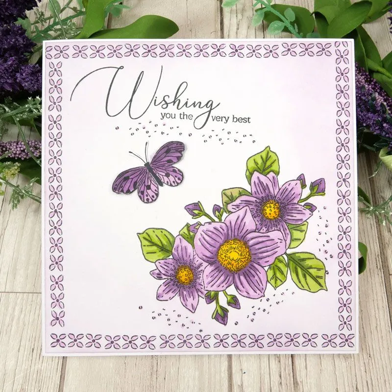 Dog Rose Floral Favourites Snippables For the Love of Stamps