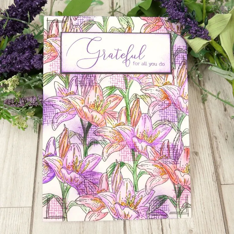 Lily Floral Favourites Snippables For the Love of Stamps