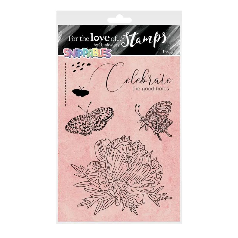 Peony Floral Favourites Snippables For the Love of Stamps