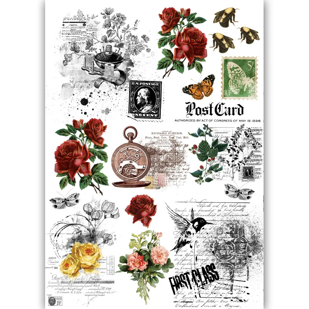Botanical Scripts Transfer Me Sheet
