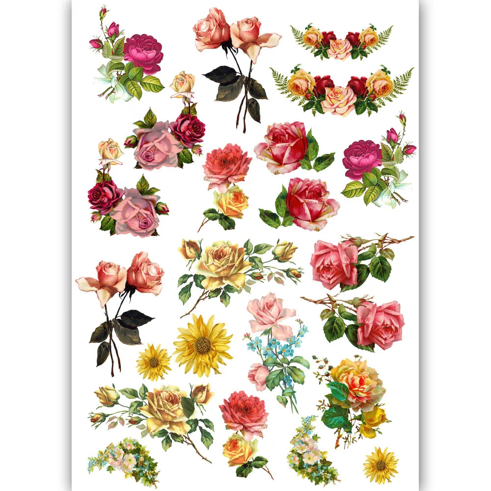 Roses Transfer Me Sheet