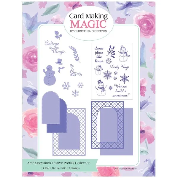 Arch  Snowmen Die Stamp Combo Festive Portals by Card Making Magic