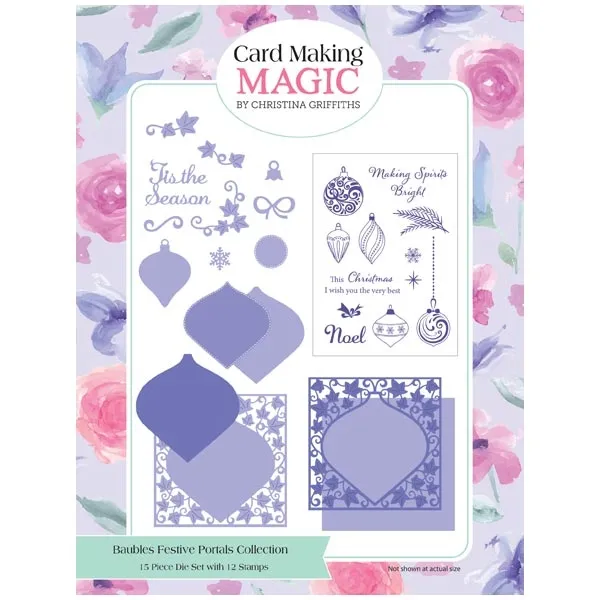 Baubles Die Stamp Combo Festive Portals by Card Making Magic