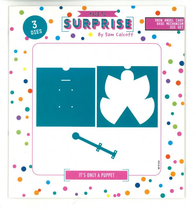 It's Only a Puppet Die set 6x6 Card Base Mechanism by Made to Surprise