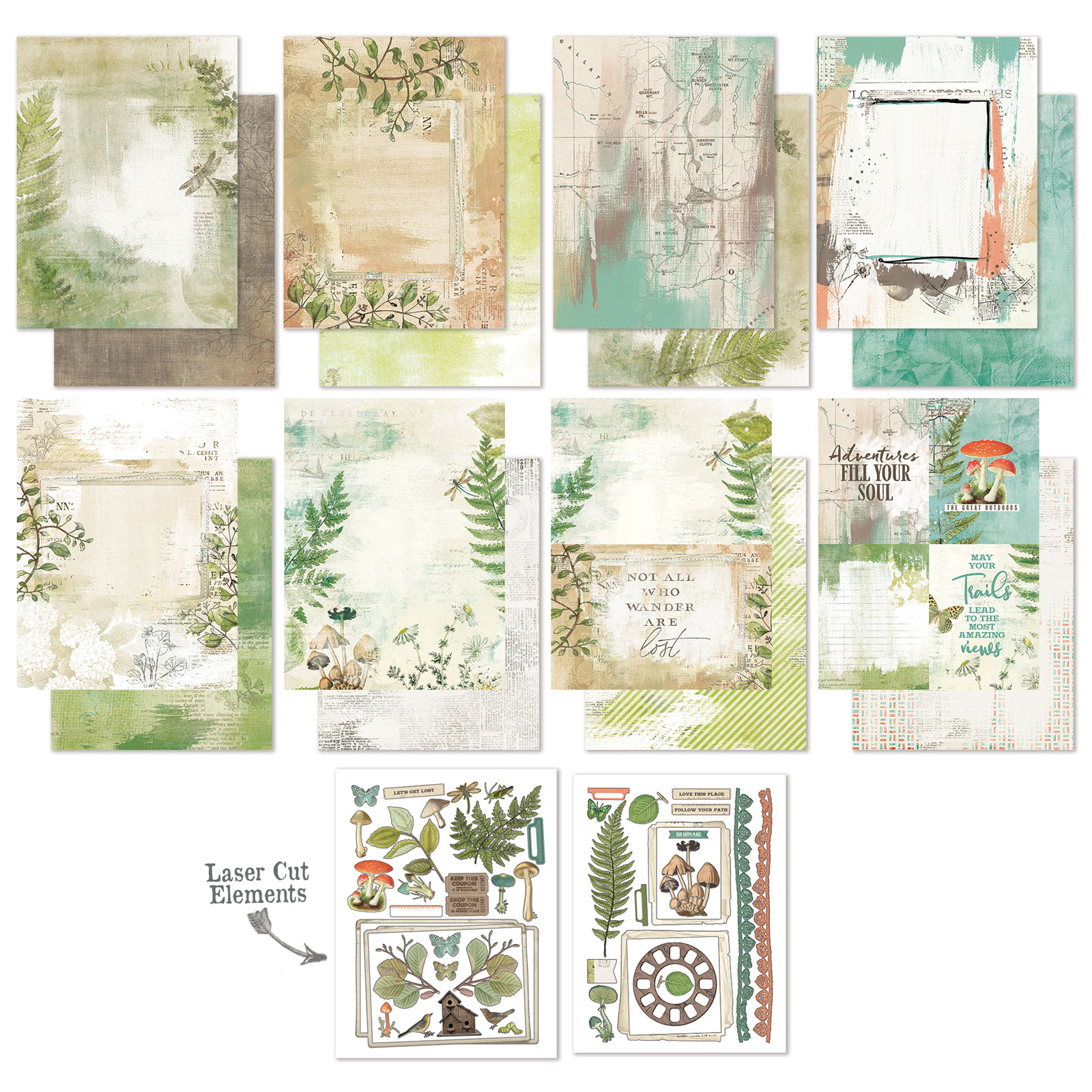 Hike More 6x8 Collection Pack Vintage Artistry