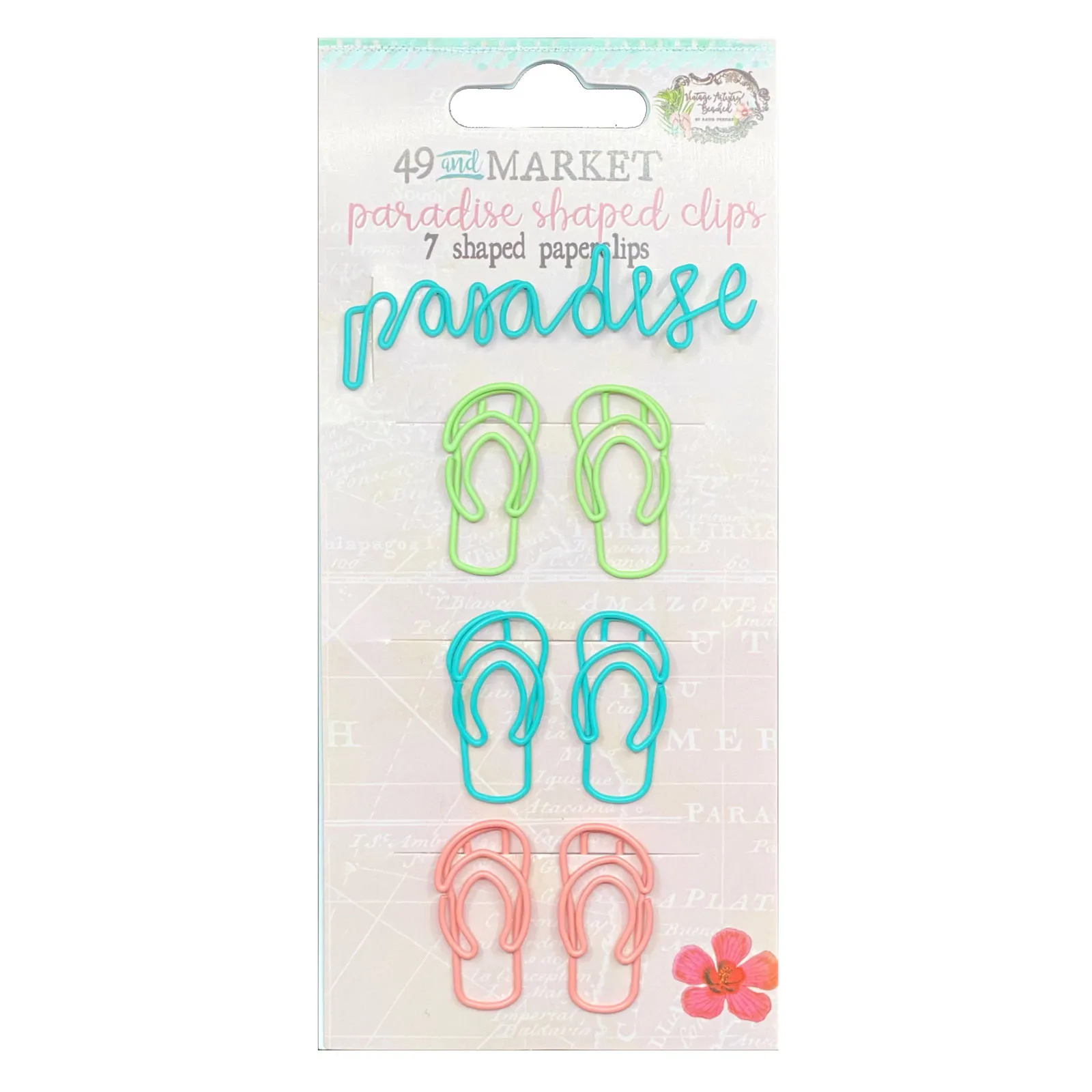Beached Paradise Shaped Clips Vintage Artistry