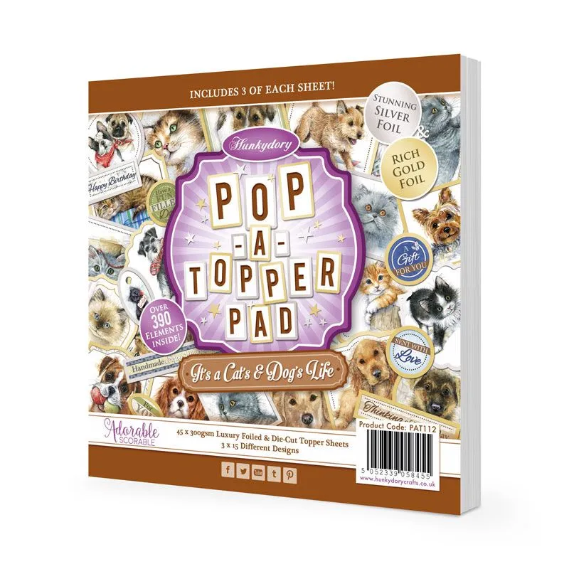 It's A Cat's & Dog's Life Pop-A-Topper Pad