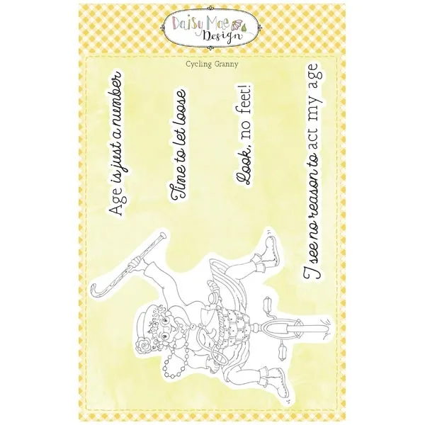 Cycling Granny Stamps