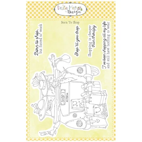 Born To Shop Time to Play Daisy Mae A5 Stamp Set