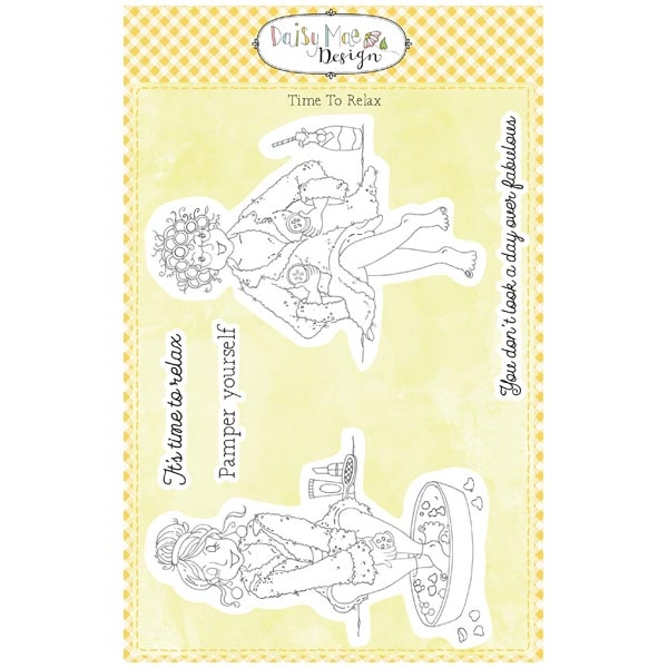 Time to Relax Time to Play Daisy Mae A5 Stamp Set