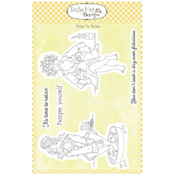 Time to Relax Time to Play Daisy Mae A5 Stamp Set