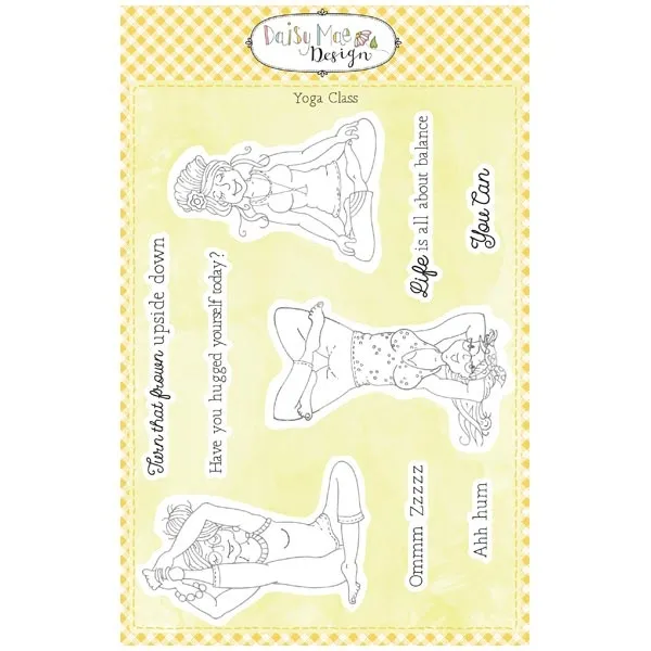 Yoga Class Time to Play Daisy Mae A5 Stamp Set