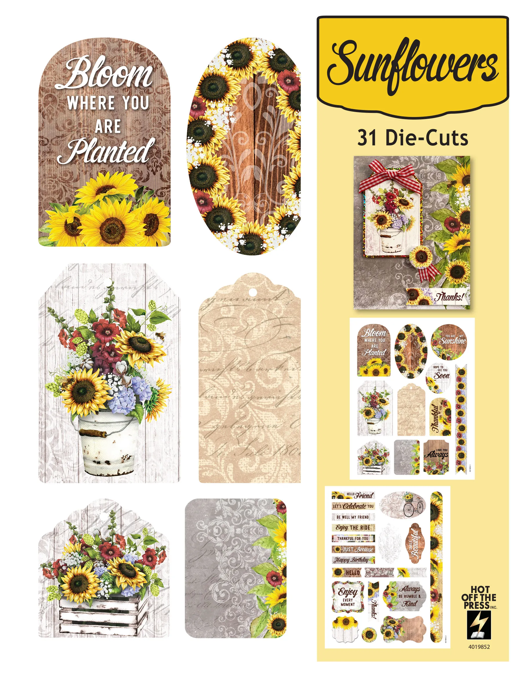 Sunflowers Die-Cuts
