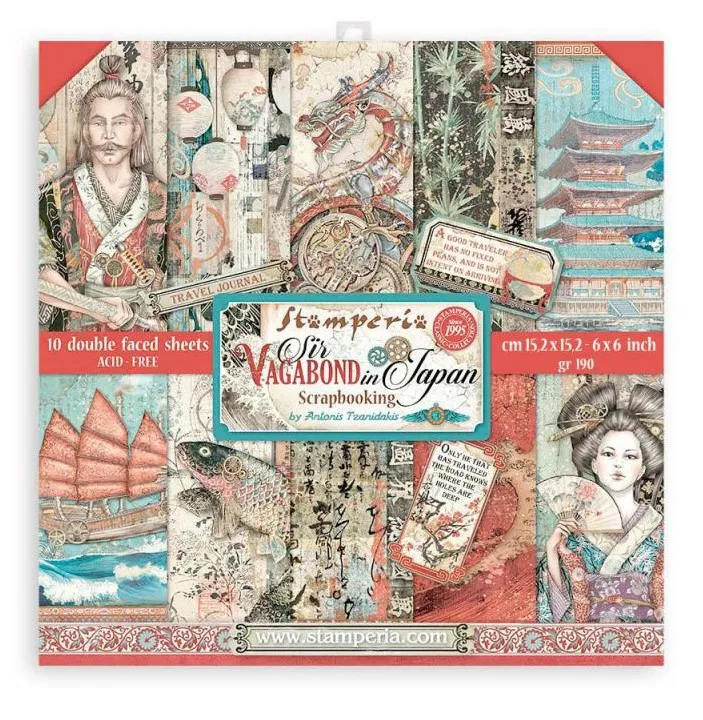 Sir Vagabound in Japan, 6x6 papers