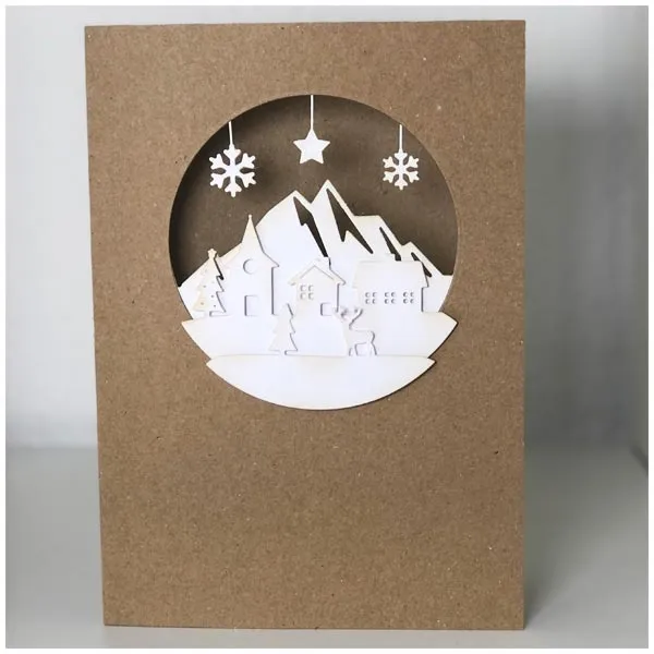 A Christmas Village Die Set by Apple Blossom , Festive Globes