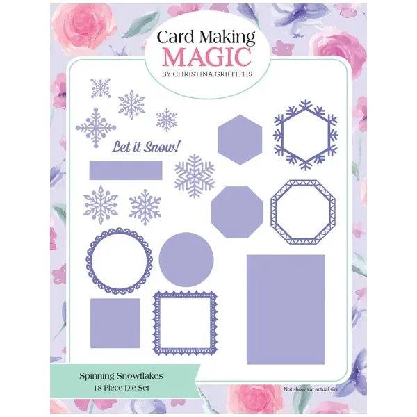 Spinning Snowflakes 5x7 Card Die Set by Card Making Magic, Simply Snowflakes