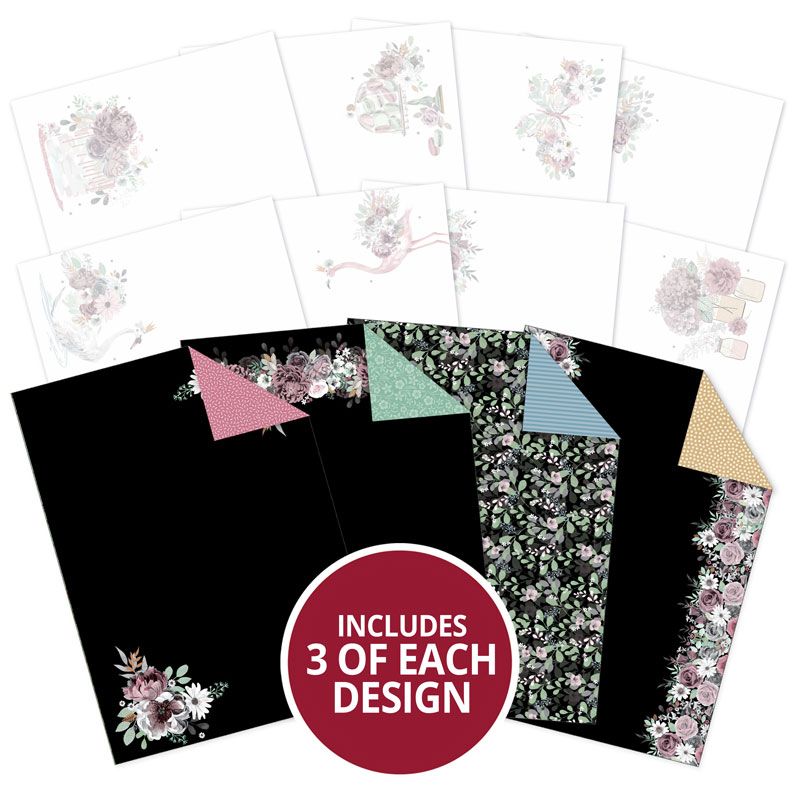 Floral Elegance Luxury Card Inserts & Papers