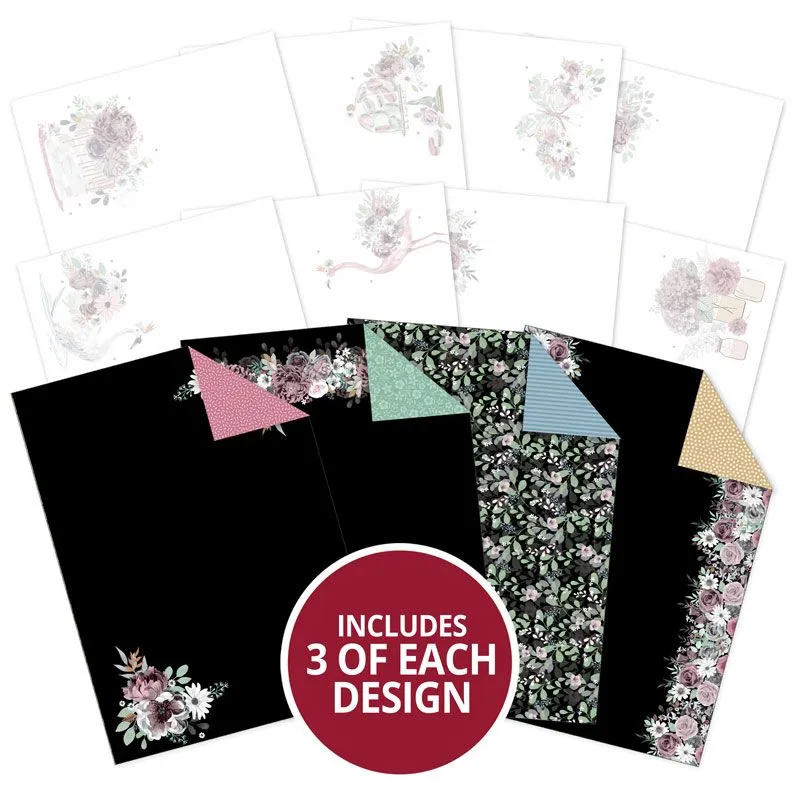 Floral Elegance Luxury Card Inserts & Papers