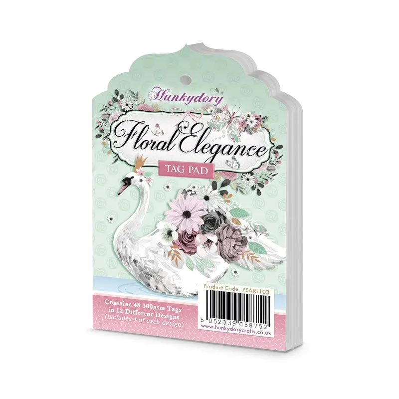 Floral Elegance Tag Pad