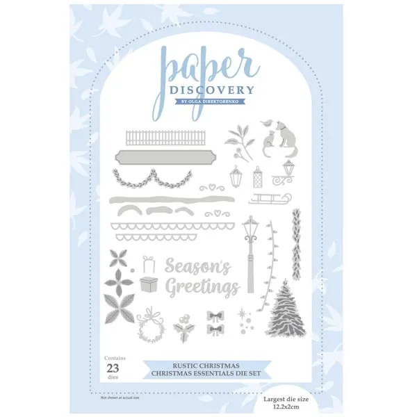 Rustic House Christmas Essentials Die Set, Rustic Christmas by Paper Discovery