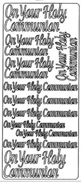 Communion Gold Peel Off Stickers