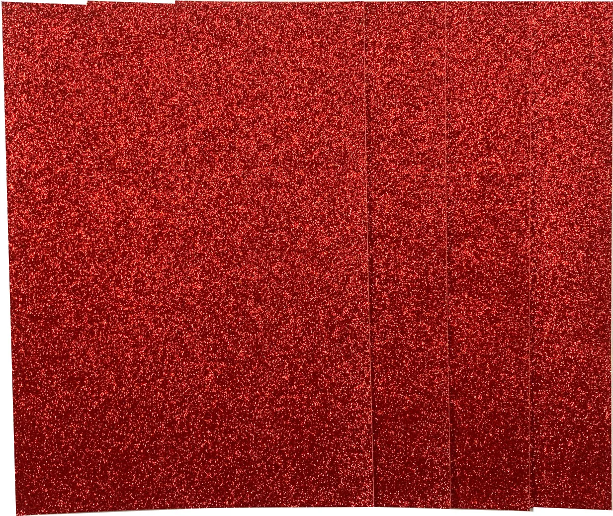 Red Glitter Cardstock, 250gsm, 4 sheets
