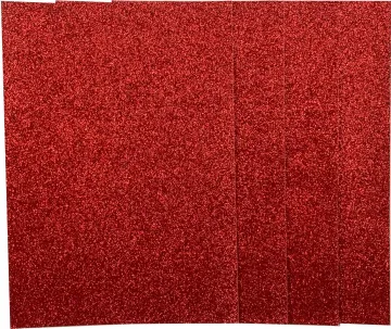 Red Glitter Cardstock, 250gsm, 4 sheets