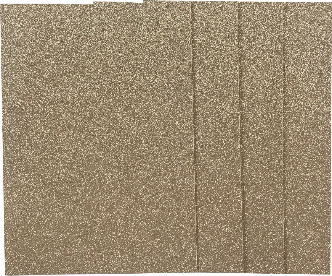 Champagne Glitter Cardstock, 250gsm, 4 sheets