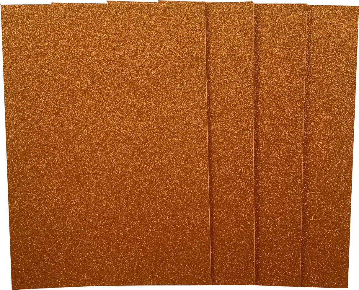 Copper Glitter Cardstock, 250gsm, 4 sheets