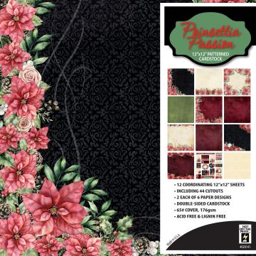 Poinsettia Passion 12x12 Patterned Cardstock