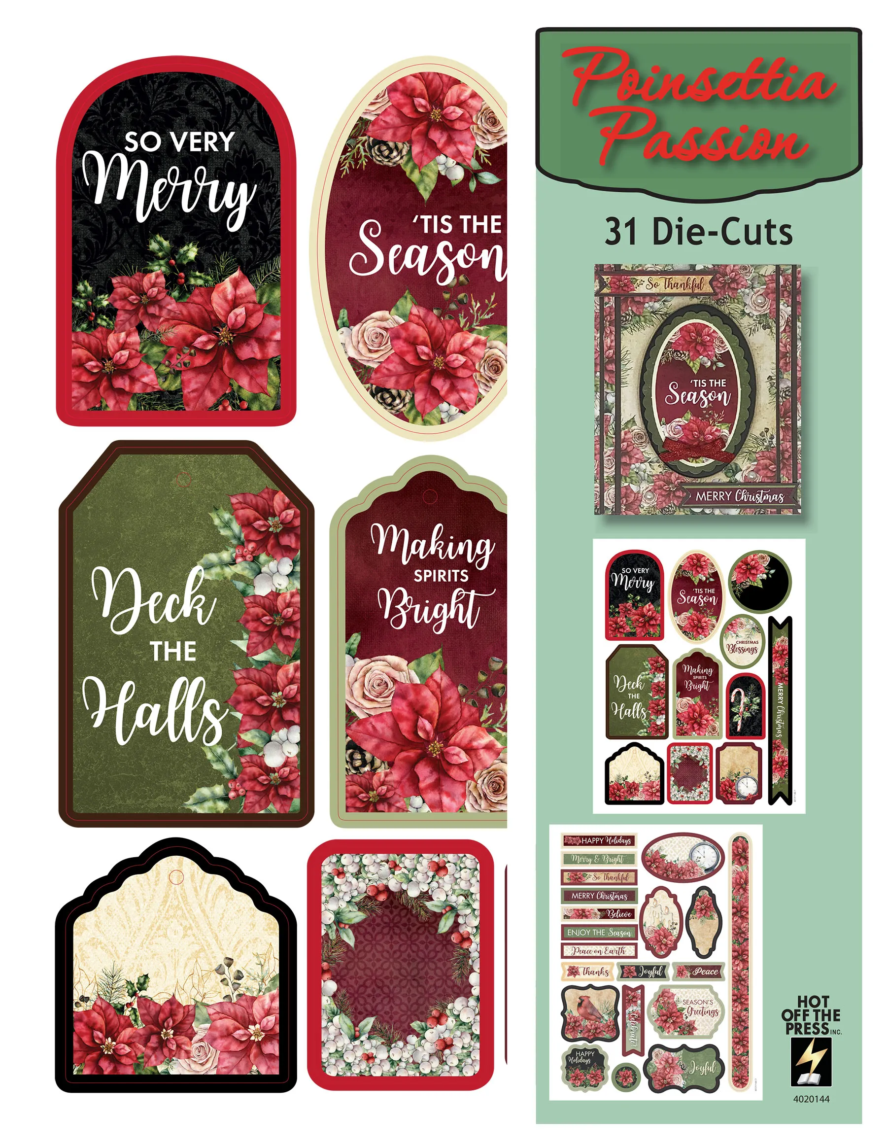 Poinsettia Passion Die-Cuts