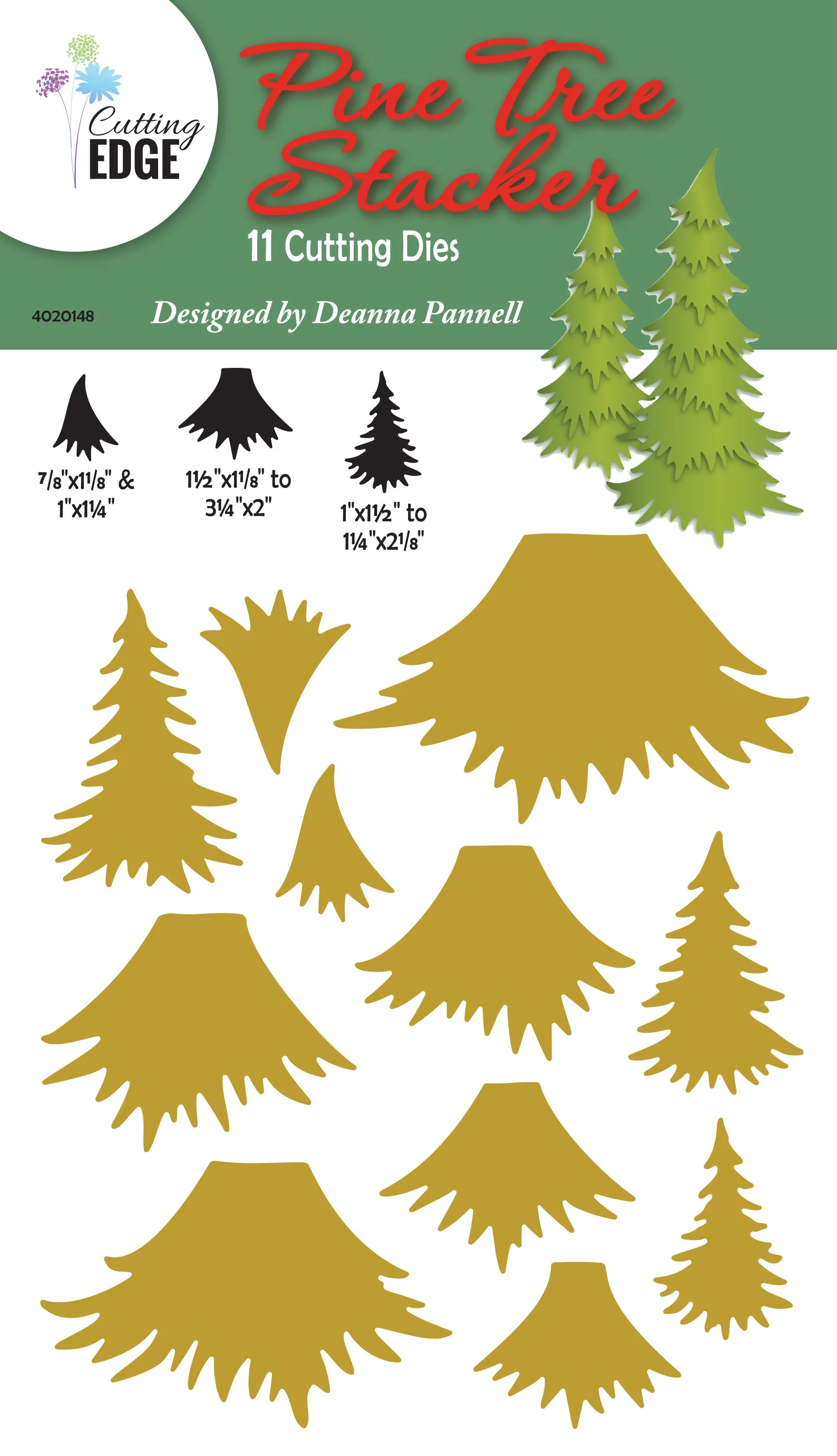 Pine Tree Stacker Cutting Dies